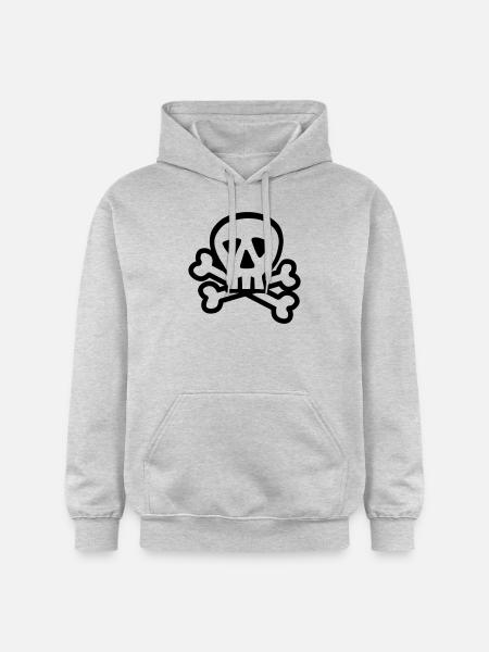 Skull - Gildan Unisex Softstyle® Midweight Hoodie - light heather grey