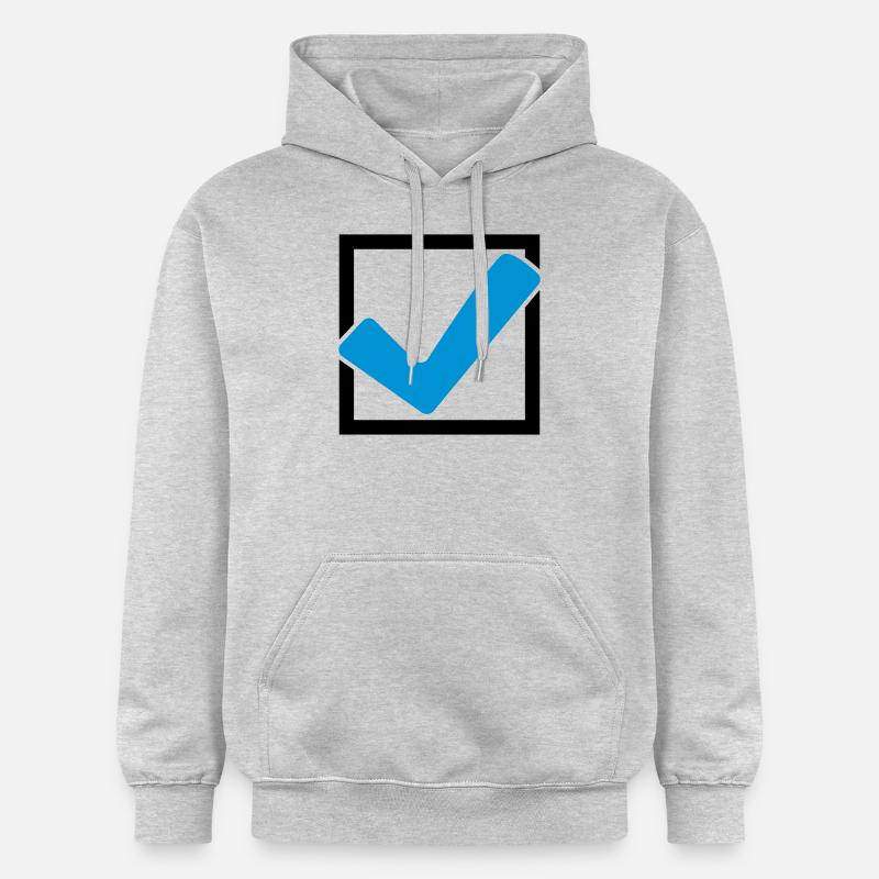 Rectangular hook logo - Gildan Unisex Softstyle® Midweight Hoodie - light heather grey