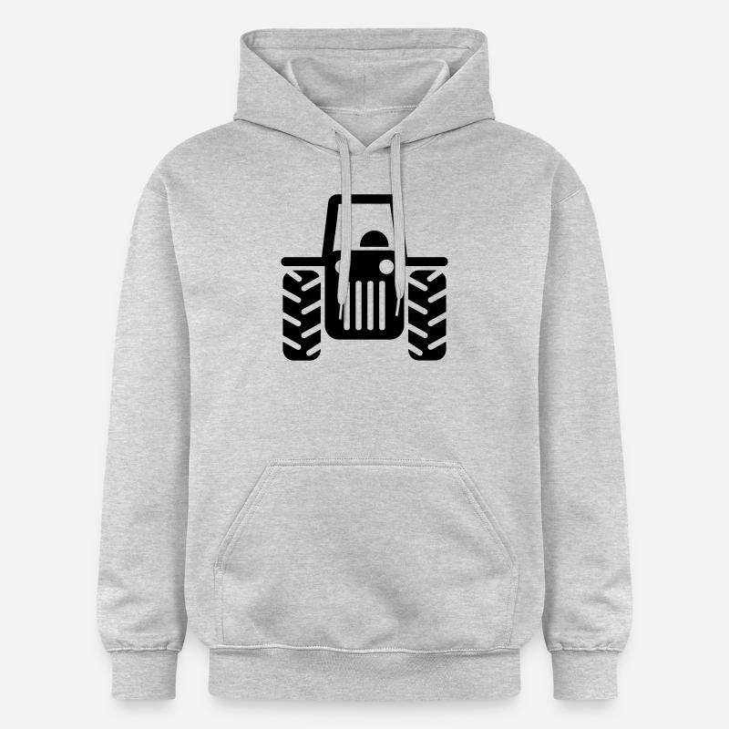 Traktor - Gildan Unisex Softstyle® Midweight Hoodie - Hellgrau meliert