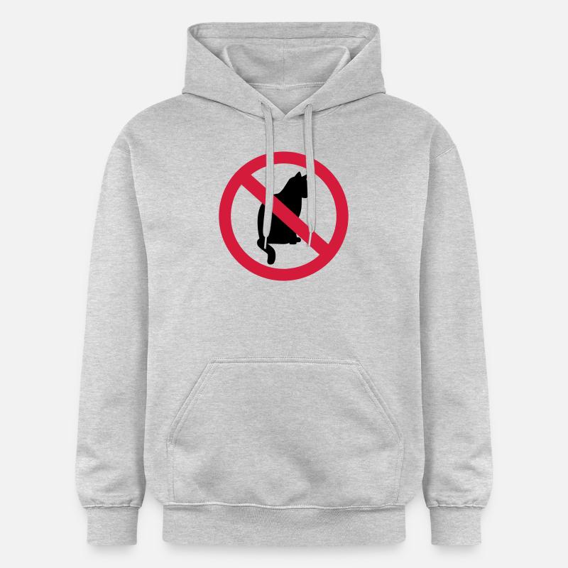 Chat - Sweat à capuche Softstyle® Gildan Unisexe - gris clair chiné