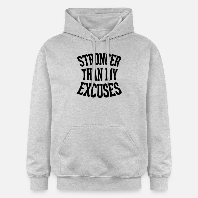 Strong - Sweat à capuche Softstyle® Gildan Unisexe - gris clair chiné