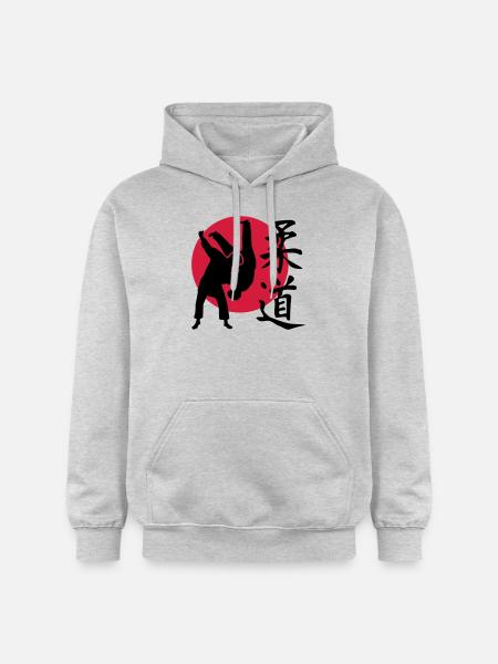 Judo - Gildan Unisex Softstyle® Midweight Hoodie - Hellgrau meliert