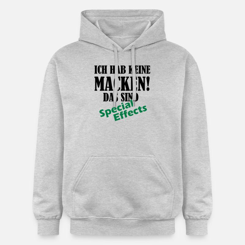 keine_macken_02 - Gildan Unisex Softstyle® Midweight Hoodie - Hellgrau meliert