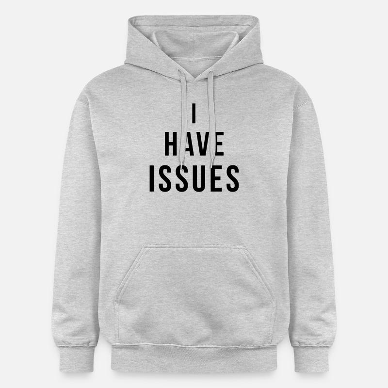 I have issues - Sweat à capuche Softstyle® Gildan Unisexe - gris clair chiné