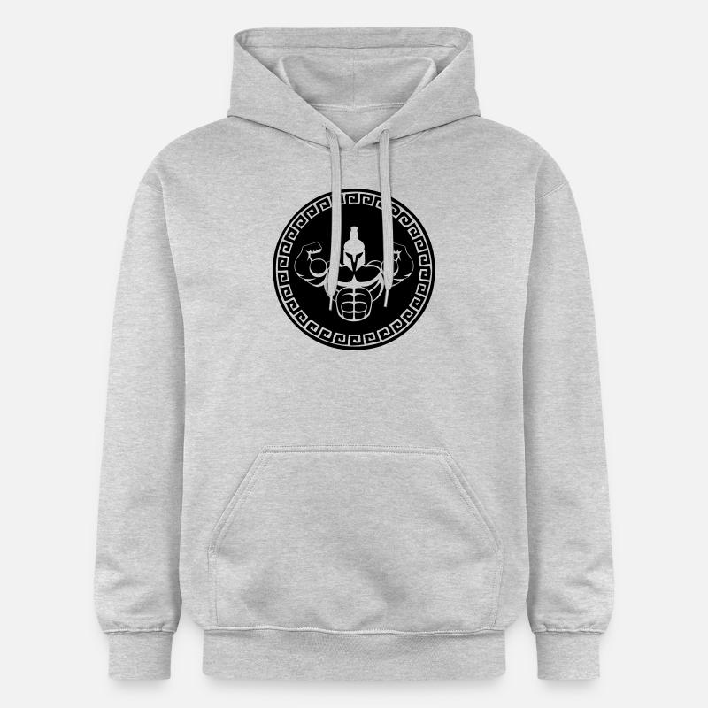 spartan_01 - Sweat à capuche Softstyle® Gildan Unisexe - gris clair chiné