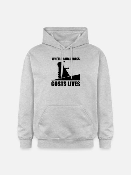 rollstuhlfahrer - Gildan Unisex Softstyle® Midweight Hoodie - Hellgrau meliert