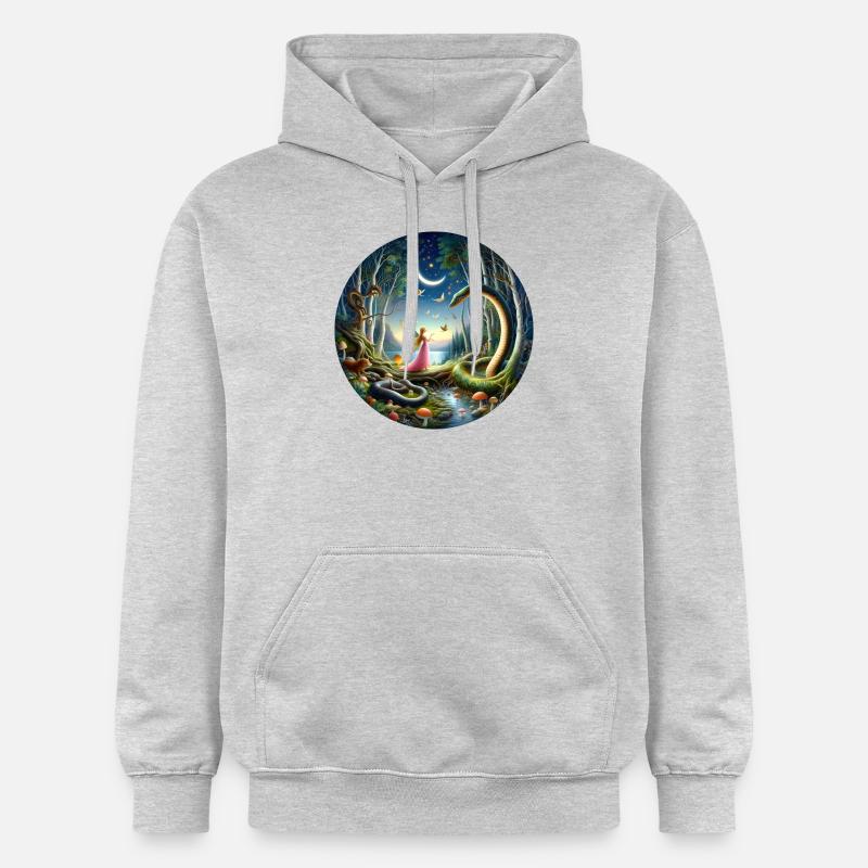 Négociations au clair de lune - Sweat à capuche Softstyle® Gildan Unisexe - gris clair chiné