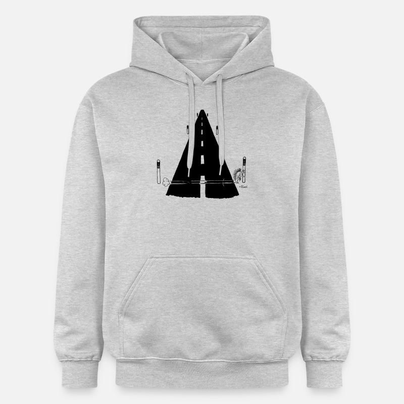Kurti Igel Comic - Gildan Unisex Softstyle® Midweight Hoodie - Hellgrau meliert