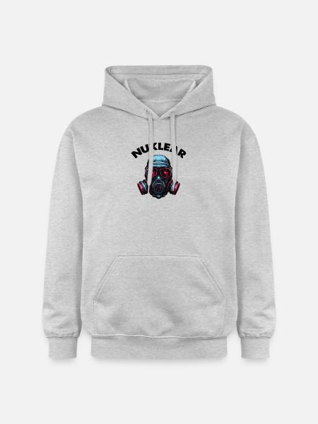 Gas mask - Gildan Unisex Softstyle® Midweight Hoodie - light heather grey