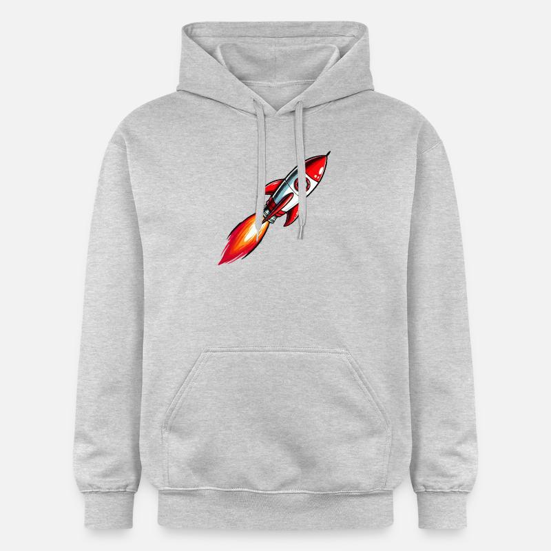 Fusée - Sweat à capuche Softstyle® Gildan Unisexe - gris clair chiné