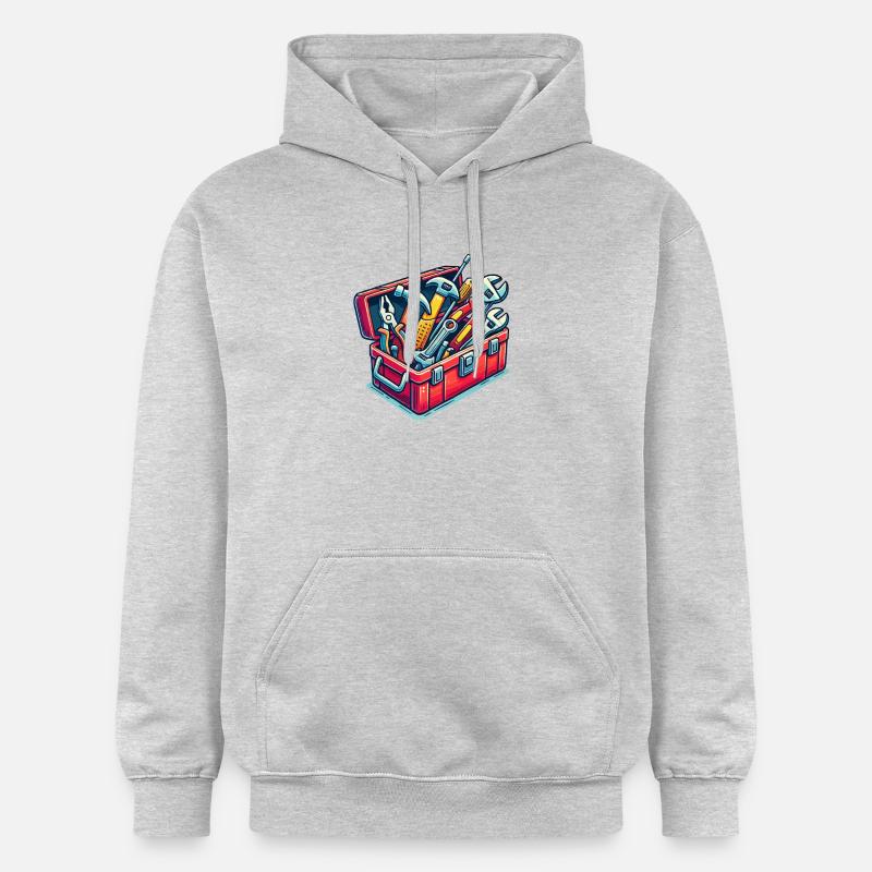 toolbox - Sweat à capuche Softstyle® Gildan Unisexe - gris clair chiné