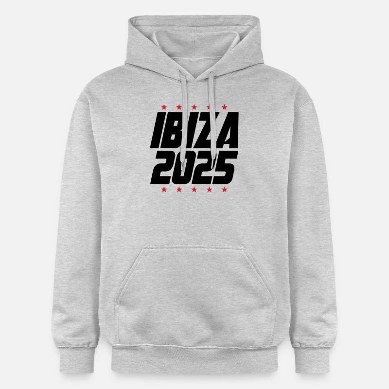Ibiza 2025 - Sweat à capuche Softstyle® Gildan Unisexe - gris clair chiné