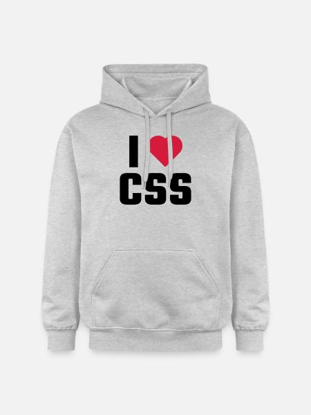 J'aime CSS - Sweat à capuche Softstyle® Gildan Unisexe - gris clair chiné