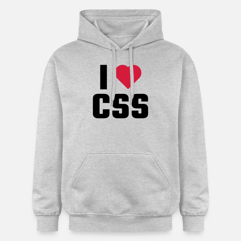 J'aime CSS - Sweat à capuche Softstyle® Gildan Unisexe - gris clair chiné