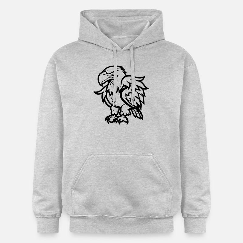 aigle - Sweat à capuche Softstyle® Gildan Unisexe - gris clair chiné