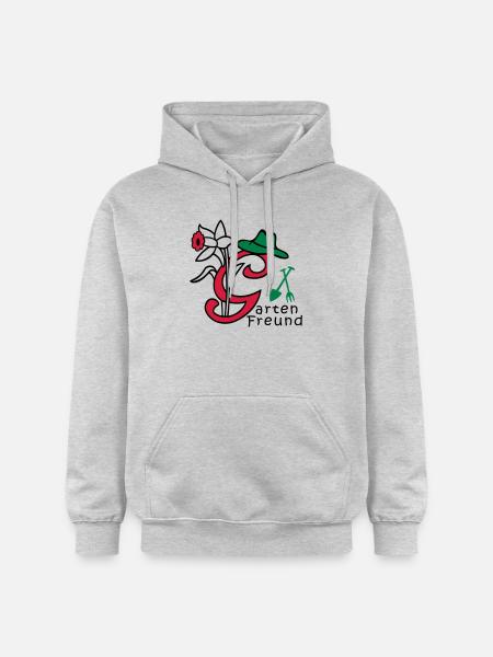 Garten, Buchstabe G, Natur - Gildan Unisex Softstyle® Midweight Hoodie - Hellgrau meliert
