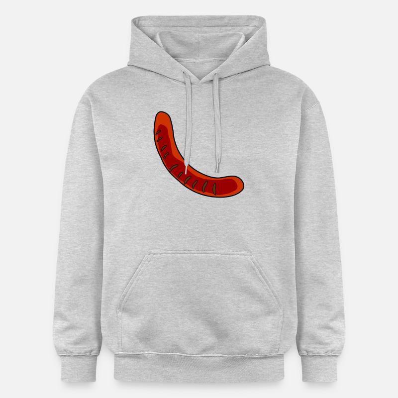 Wurst oder Bratwurst - Gildan Unisex Softstyle® Midweight Hoodie - Hellgrau meliert
