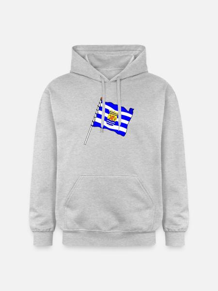 Flag Zeeland Zeeland province flag - Gildan Unisex Softstyle® Midweight Hoodie - light heather grey