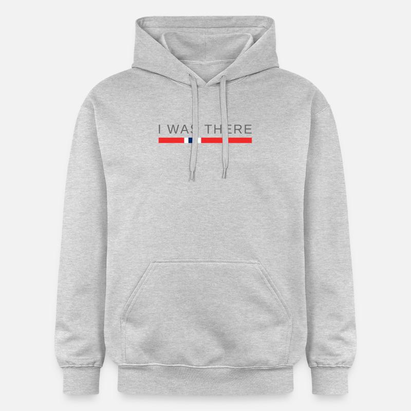 Norvège | J'étais là - Sweat à capuche Softstyle® Gildan Unisexe - gris clair chiné