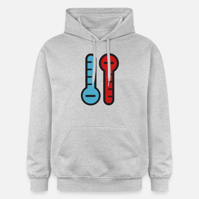 Hot Cold Temperature - Sweat à capuche Softstyle® Gildan Unisexe - gris clair chiné