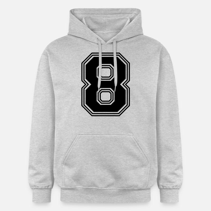 8_numéro_8_(s31) - Sweat à capuche Softstyle® Gildan Unisexe - gris clair chiné