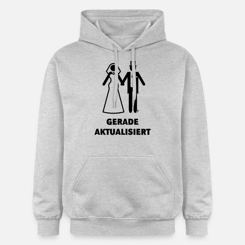 Gerade Aktualisiert (Nerd Flitterwochen Hochzeit) - Gildan Unisex Softstyle® Midweight Hoodie - Hellgrau meliert