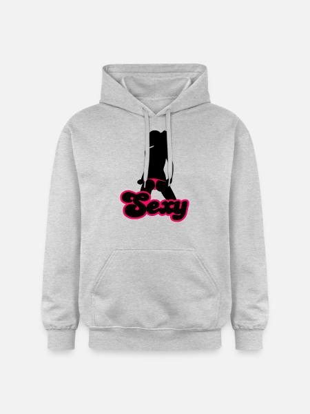 Sexy - Gildan Unisex Softstyle® Midweight Hoodie - Hellgrau meliert