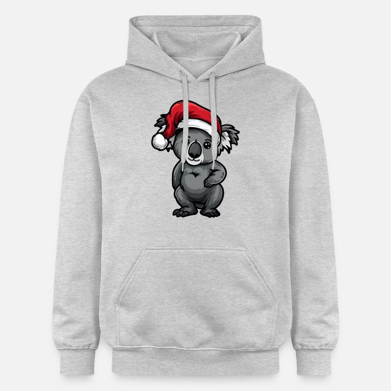 Noël Koala - Sweat à capuche Softstyle® Gildan Unisexe - gris clair chiné