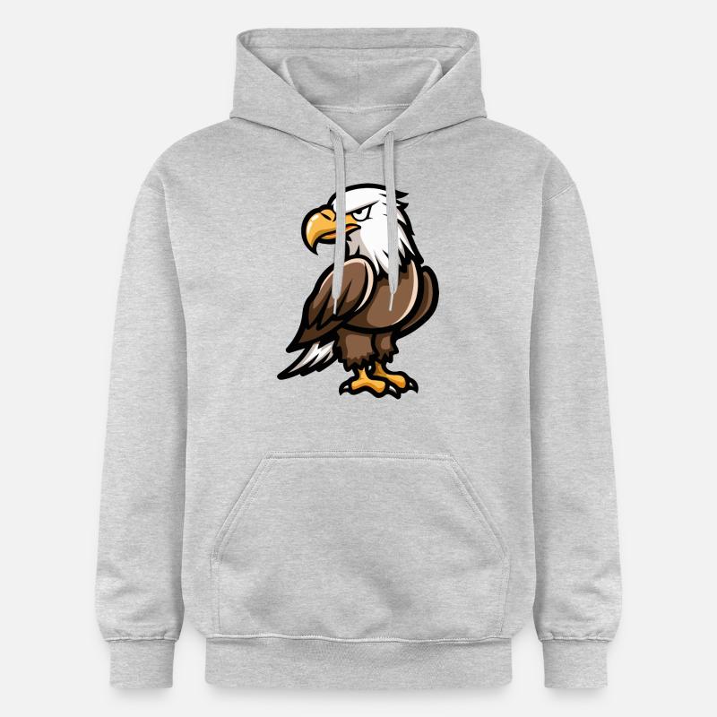 Bande dessinée Eagle - Sweat à capuche Softstyle® Gildan Unisexe - gris clair chiné