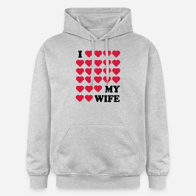 Épouse - Sweat à capuche Softstyle® Gildan Unisexe - gris clair chiné