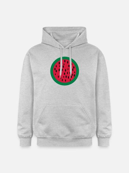 melone - Gildan Unisex Softstyle® Midweight Hoodie - Hellgrau meliert