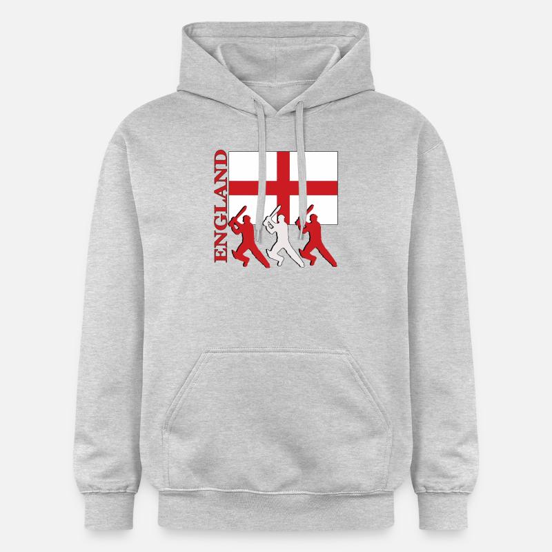 Angleterre joueurs de cricket - Sweat à capuche Softstyle® Gildan Unisexe - gris clair chiné