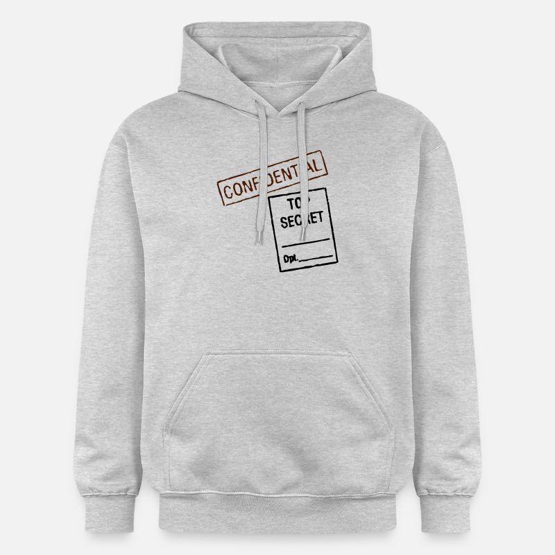 Confidential Top Secret - Sweat à capuche Softstyle® Gildan Unisexe - gris clair chiné