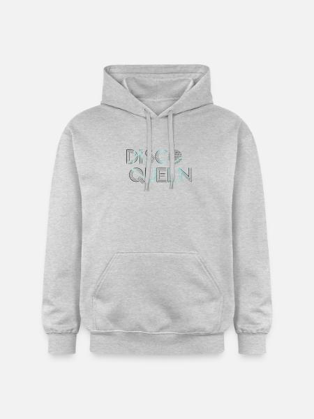 Disco Queen Neon Blue - Gildan Unisex Softstyle® Midweight Hoodie - Hellgrau meliert