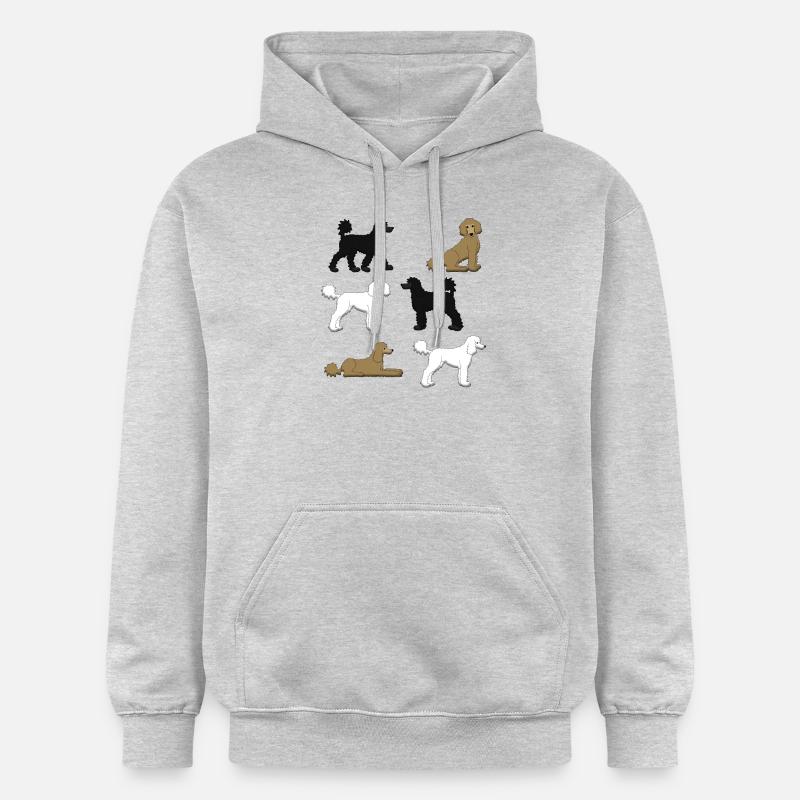 Sélection de caniche - Sweat à capuche Softstyle® Gildan Unisexe - gris clair chiné