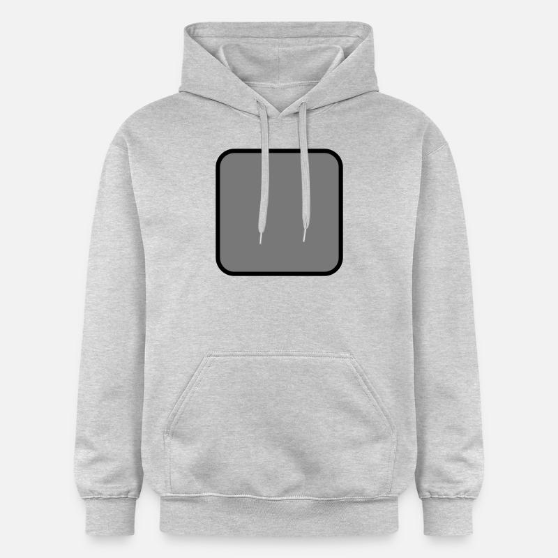 Quadrat grau gefüllt rund - Sweat à capuche Softstyle® Gildan Unisexe - gris clair chiné