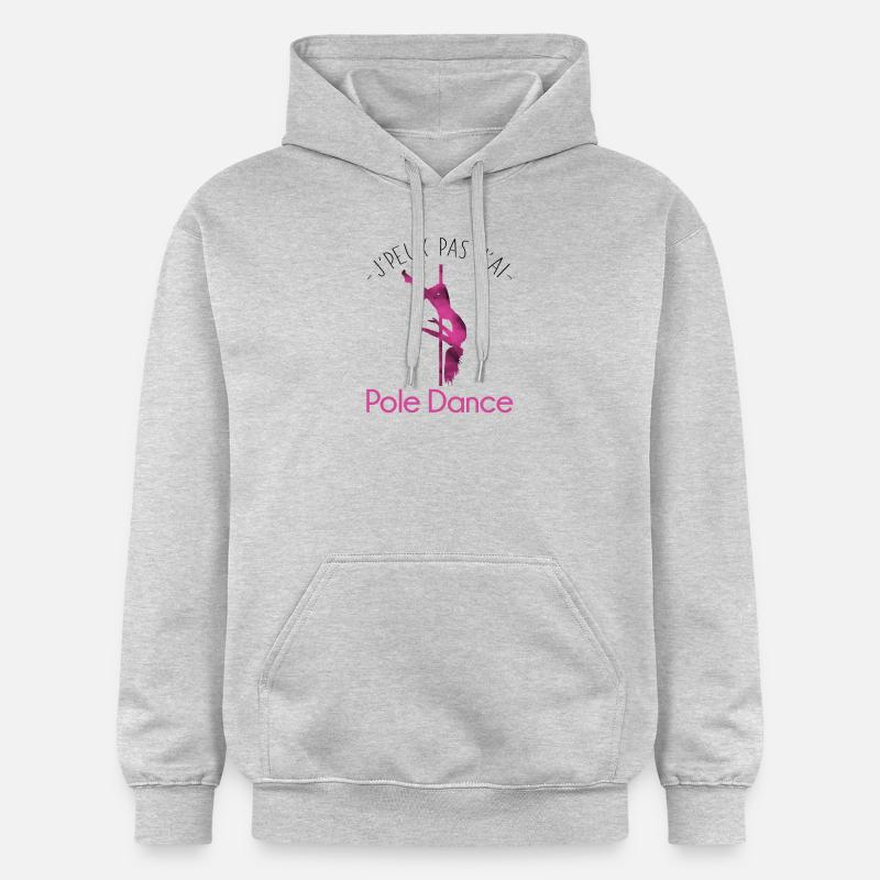 J'peux pas j'ai Pole Dance - Sweat à capuche Softstyle® Gildan Unisexe - gris clair chiné