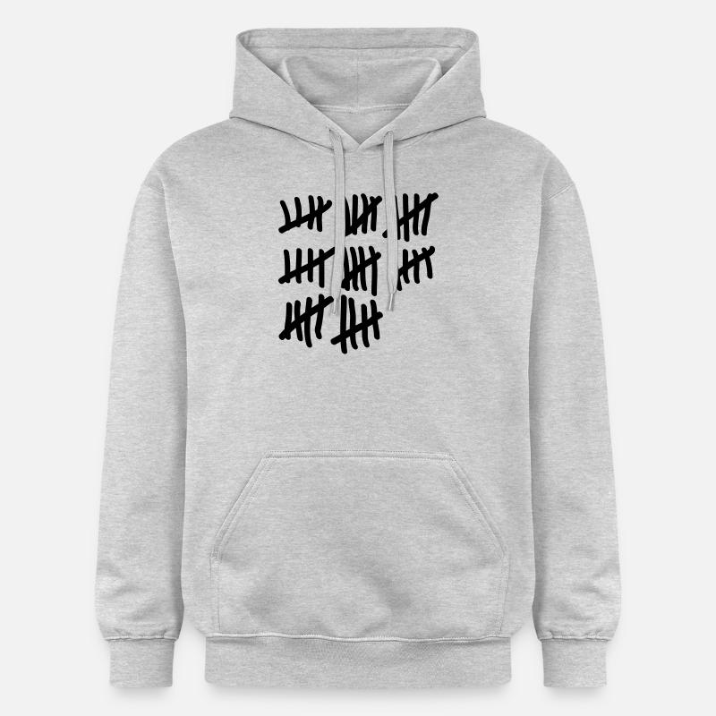 Quarante décompte - Sweat à capuche Softstyle® Gildan Unisexe - gris clair chiné