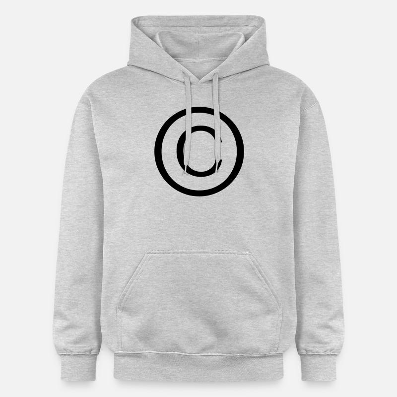 Copyright - Sweat à capuche Softstyle® Gildan Unisexe - gris clair chiné