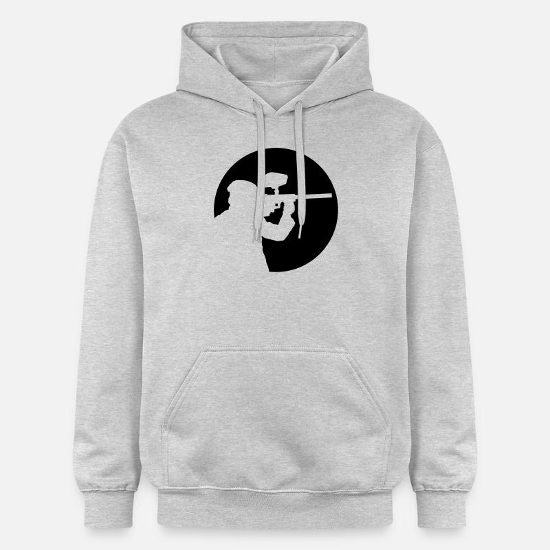 paintball - Sweat à capuche Softstyle® Gildan Unisexe - gris clair chiné