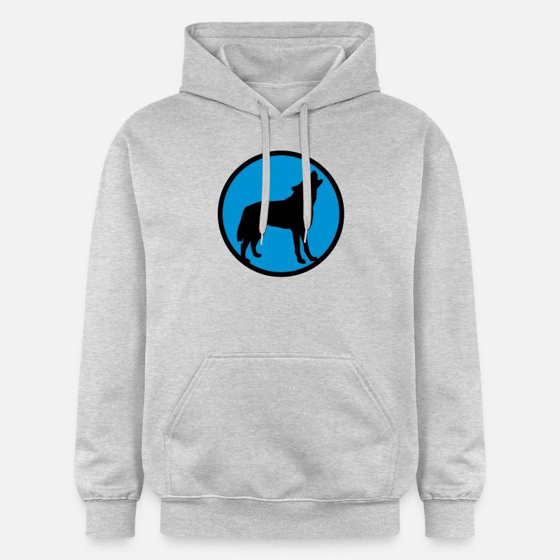 wolf_092011_d_2c - Sweat à capuche Softstyle® Gildan Unisexe - gris clair chiné