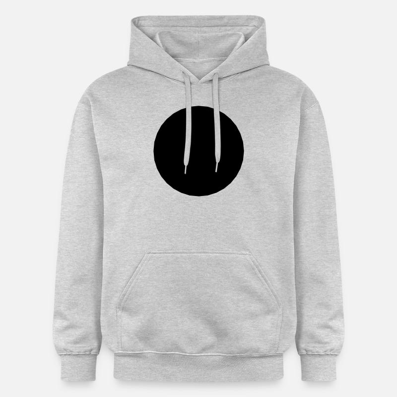 Trou de mathématiques-symbole - cercle noir- - Sweat à capuche Softstyle® Gildan Unisexe - gris clair chiné