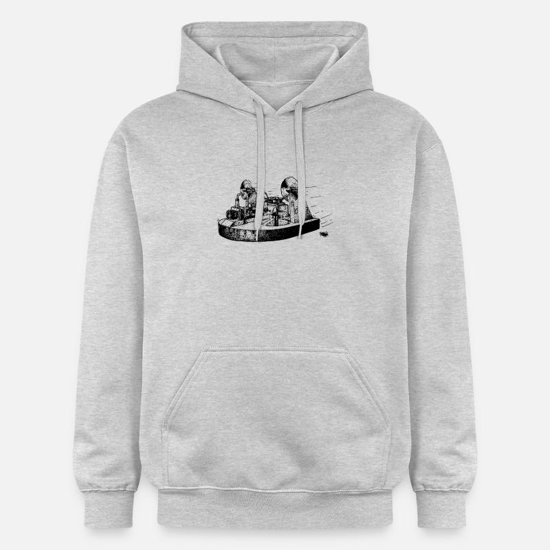 TINY WHOOV - DRAWING - Sweat à capuche Softstyle® Gildan Unisexe - gris clair chiné