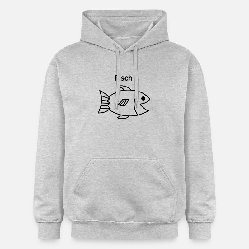 Un poisson - Sweat à capuche Softstyle® Gildan Unisexe - gris clair chiné