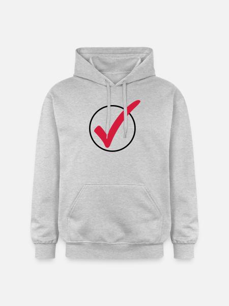 haken_ok__f2 - Gildan Unisex Softstyle® Midweight Hoodie - Hellgrau meliert