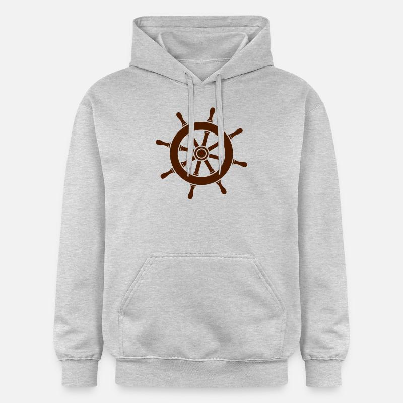 gouvernail de bateau à voile_3_a1 - Sweat à capuche Softstyle® Gildan Unisexe - gris clair chiné