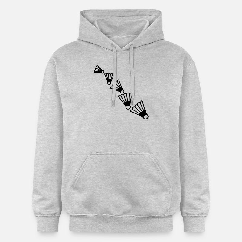 Badmintons Pattern - Gildan Unisex Softstyle® Midweight Hoodie - Hellgrau meliert