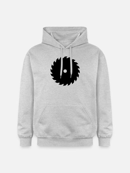 Säge - Gildan Unisex Softstyle® Midweight Hoodie - Hellgrau meliert