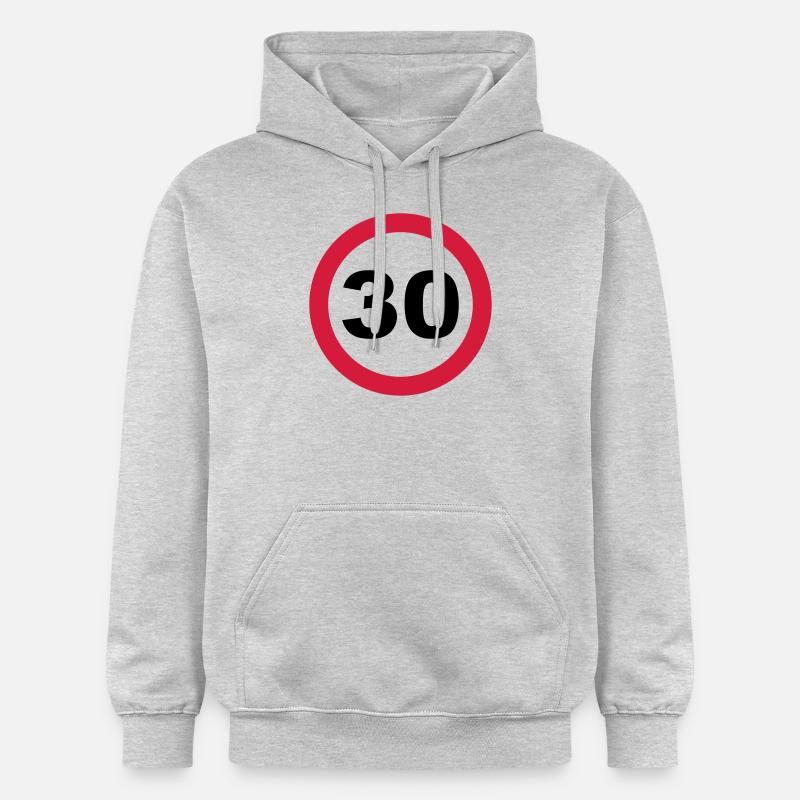 30 Anniversaire - Sweat à capuche Softstyle® Gildan Unisexe - gris clair chiné