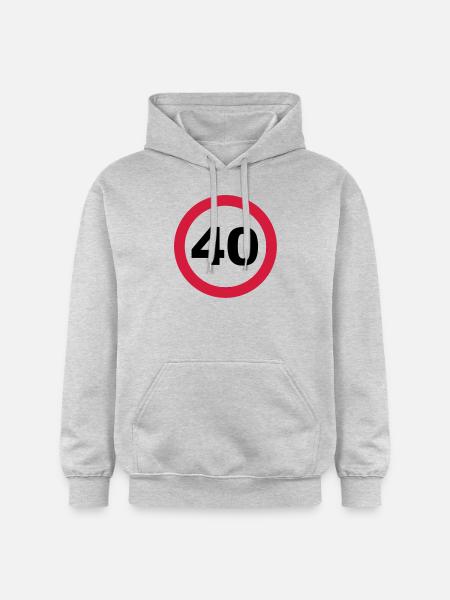 40 Birthday - Gildan Unisex Softstyle® Midweight Hoodie - light heather grey